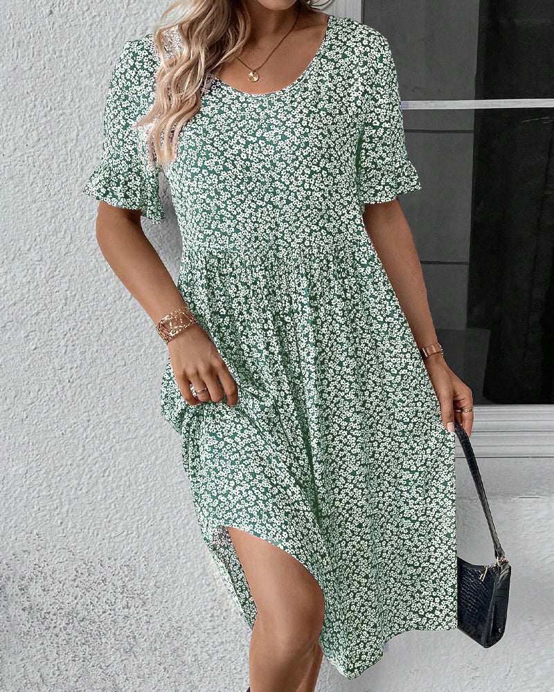 Elena® | Elegant Floral Midi Dress - Image 7