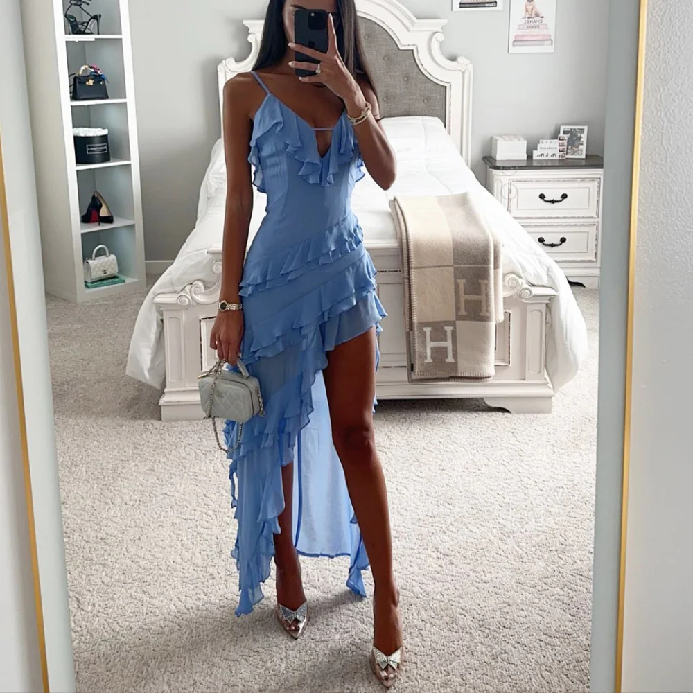 Elena® | Elegant Premium Chiffon Midi Dress