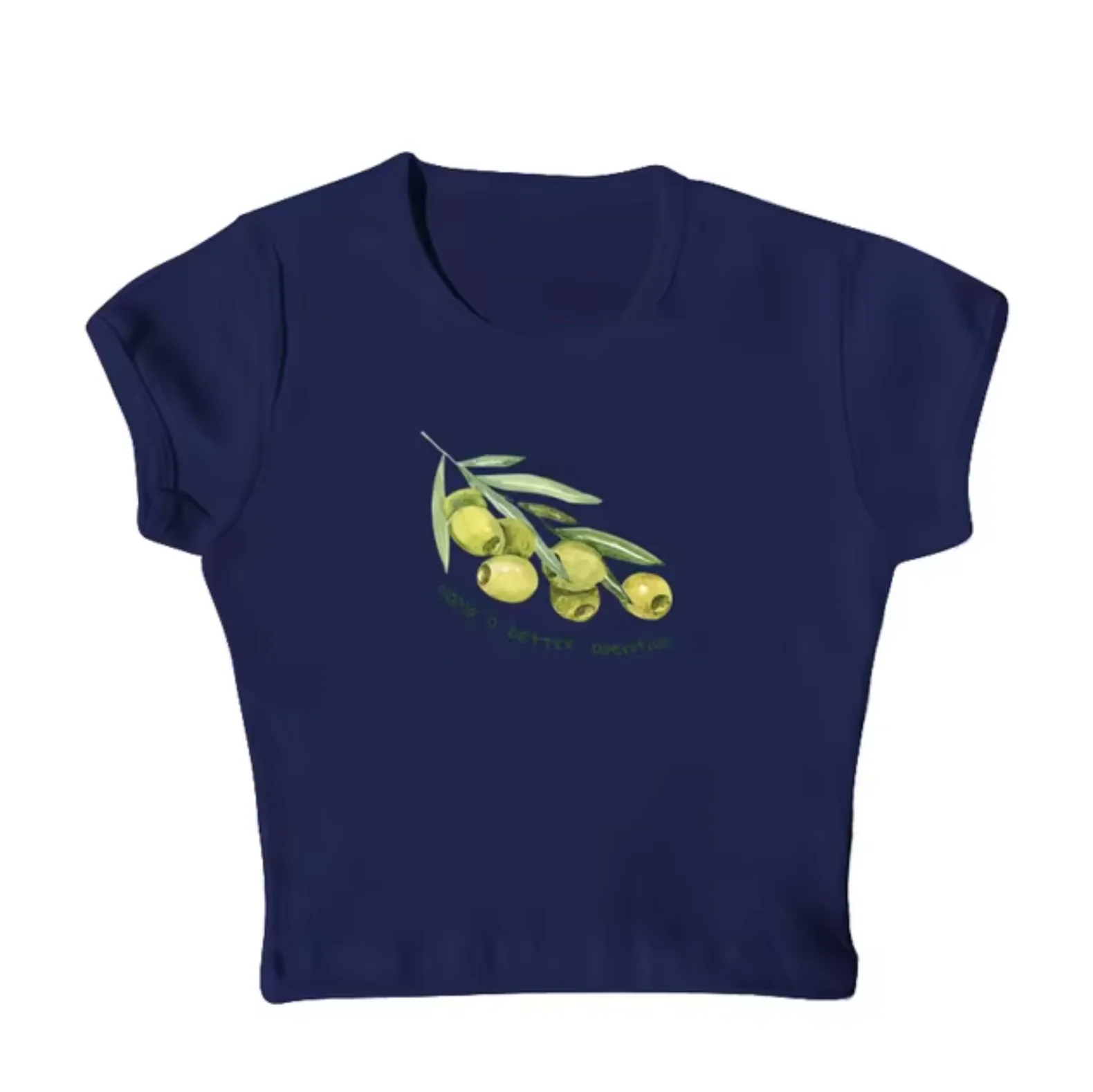 Elena® | Olive Print Crop Top Shirts - Image 15