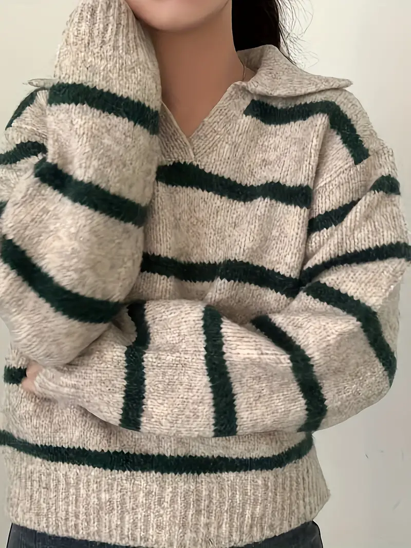 Elena | V-neck knitted sweater - Image 8