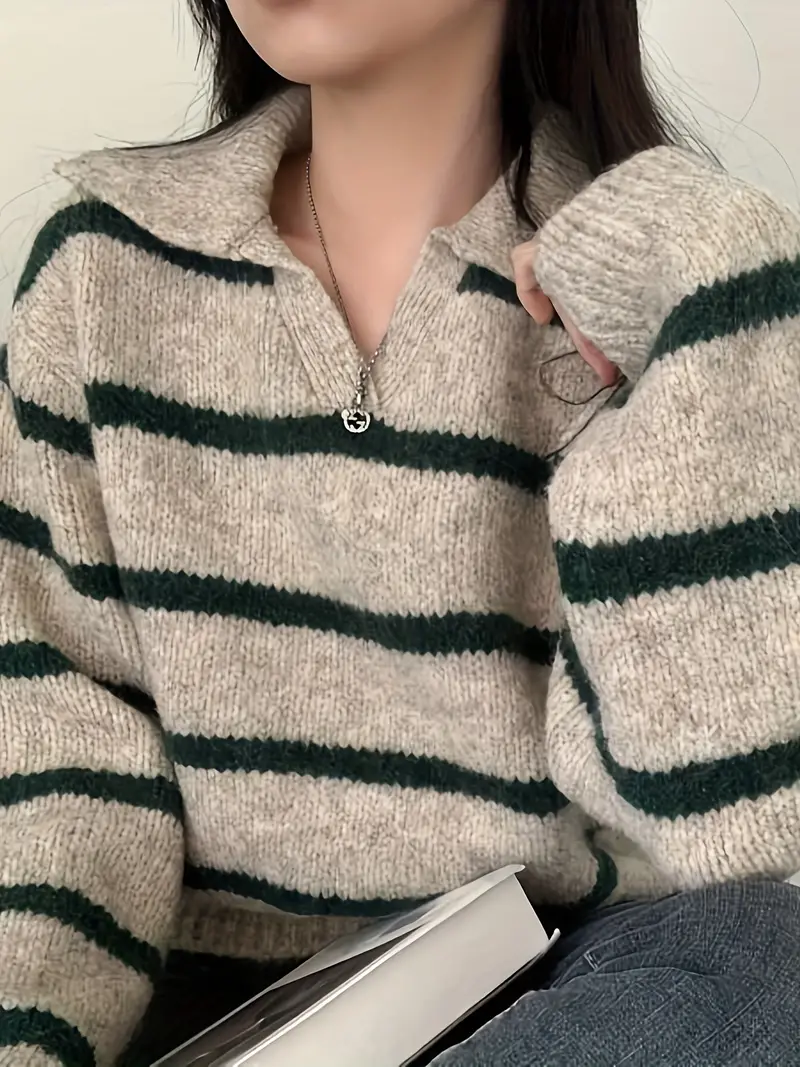 Elena | V-neck knitted sweater - Image 9