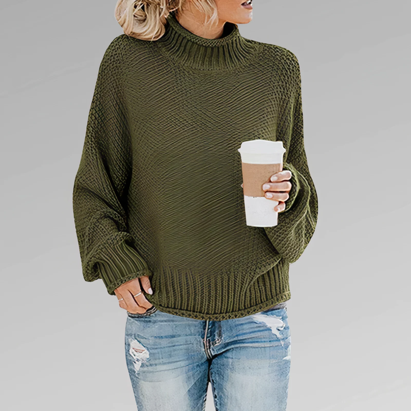 Eleonora | Knitted turtleneck sweater - Image 2