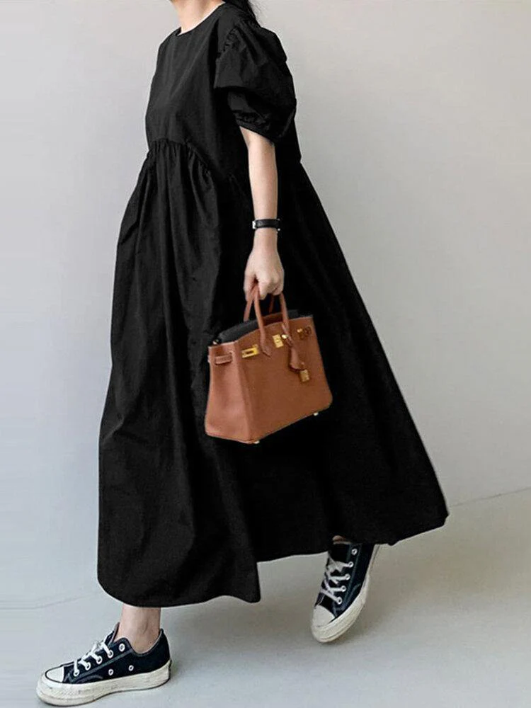 Elida® | Loose Dress With Puff Sleeves - Image 4