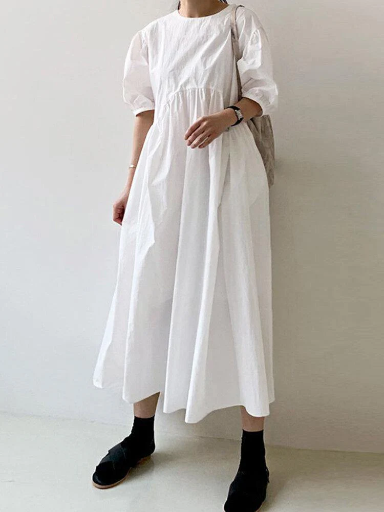 Elida® | Loose Dress With Puff Sleeves - Image 5
