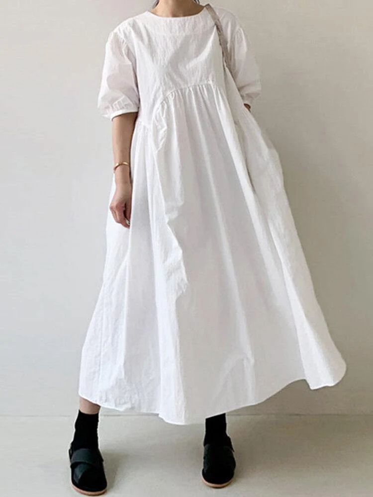 Elida® | Loose Dress With Puff Sleeves - Image 6