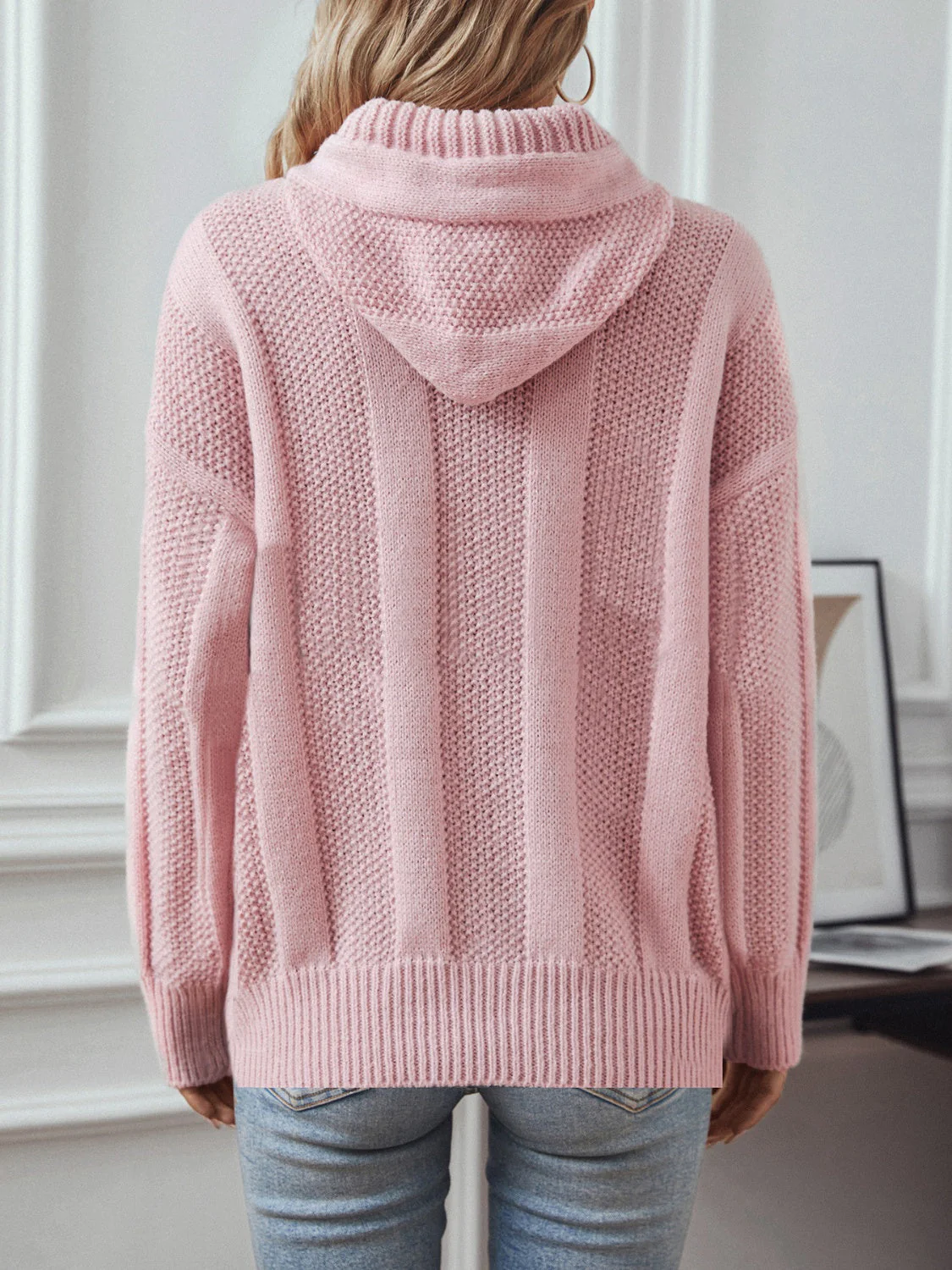 Elin | Drawstring hoodie with long sleeves - Image 2