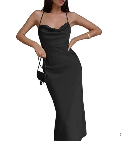 Elisa® | Black Cocktail Dress With Lace