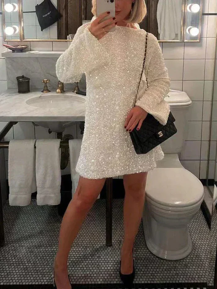 Elisa® | Elegant Glitter Dress - Image 4