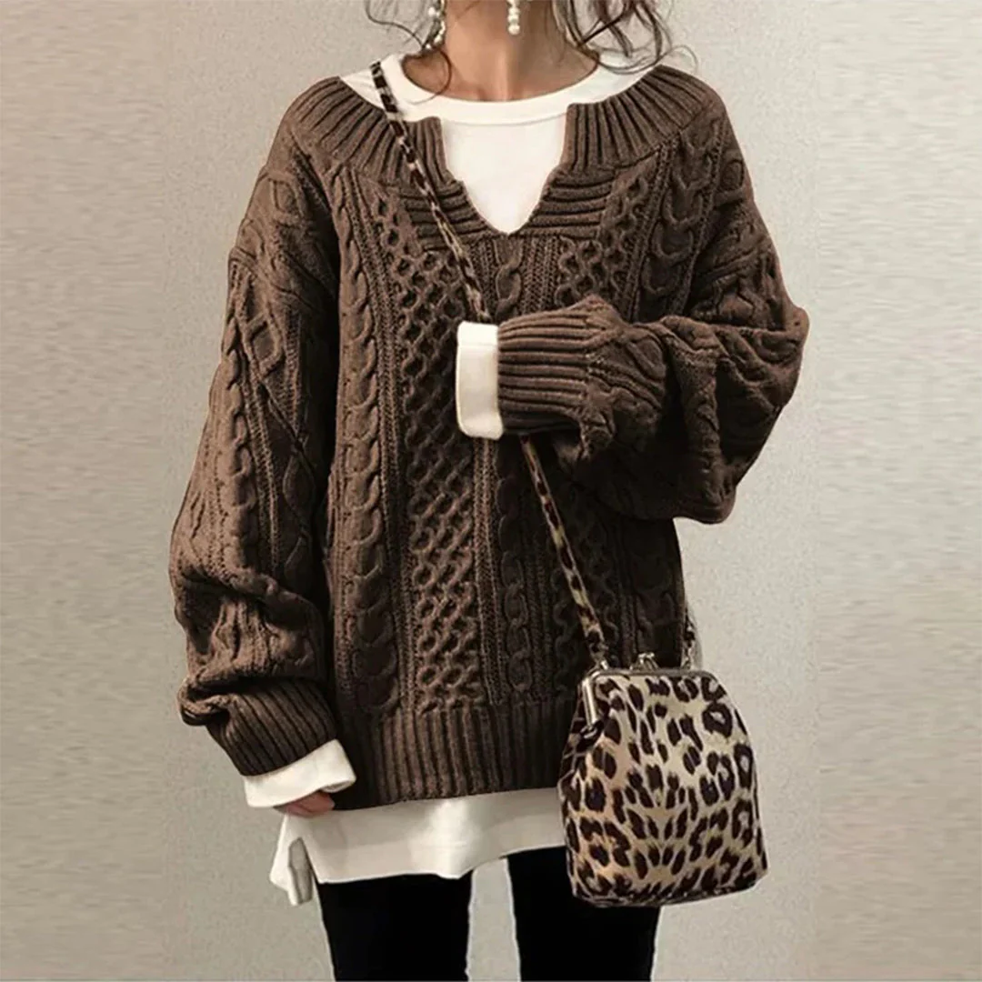 Elizabeth | Cable-knit Winter Sweater - Image 2