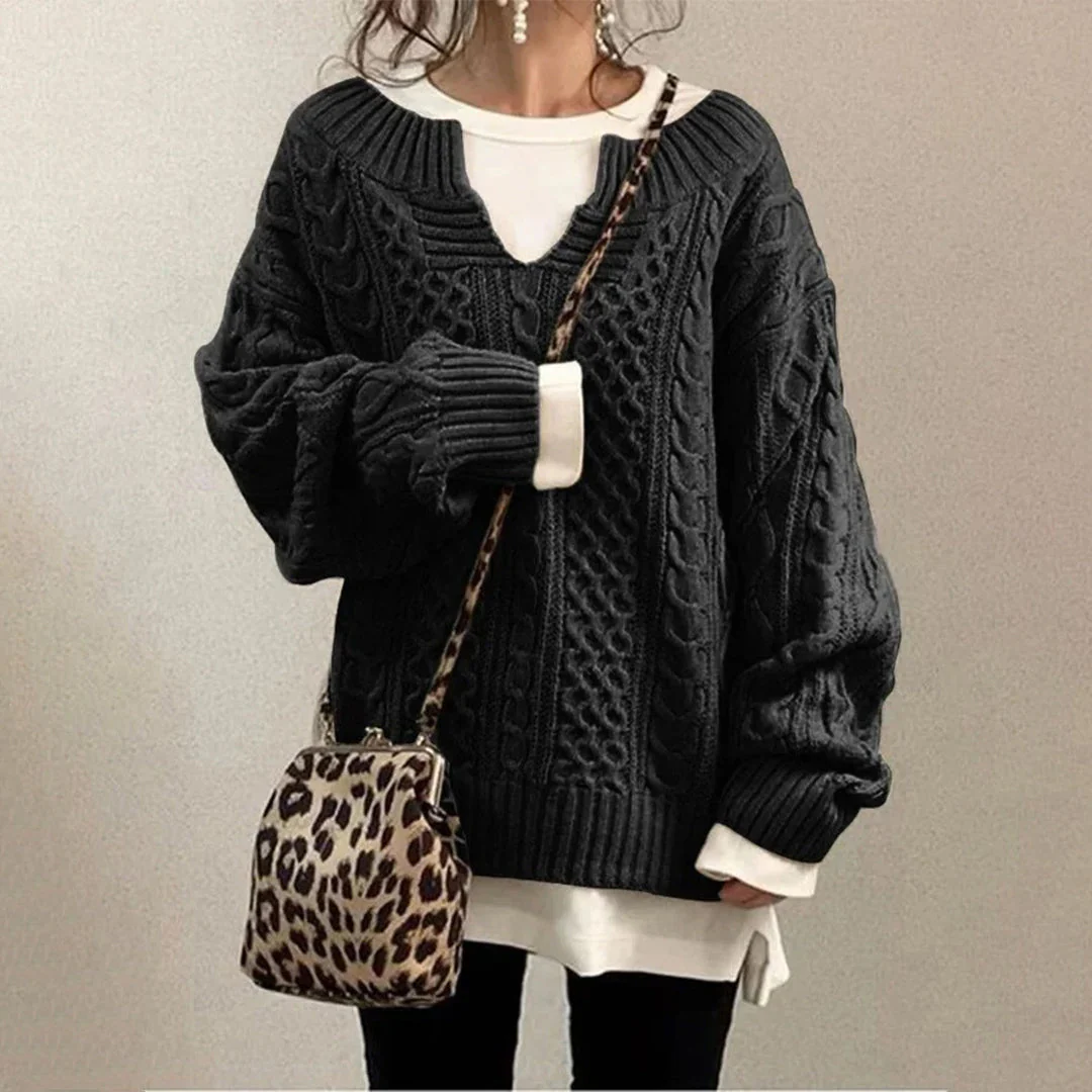 Elizabeth | Cable-knit Winter Sweater - Image 4