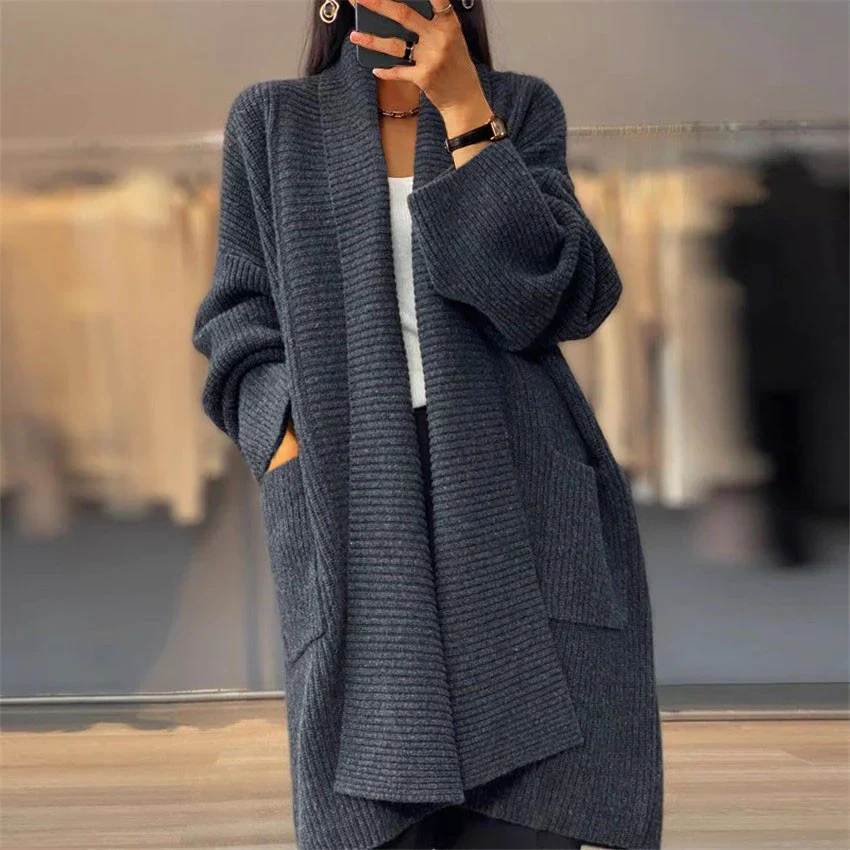 Elke | Thick plain jacket - Image 2