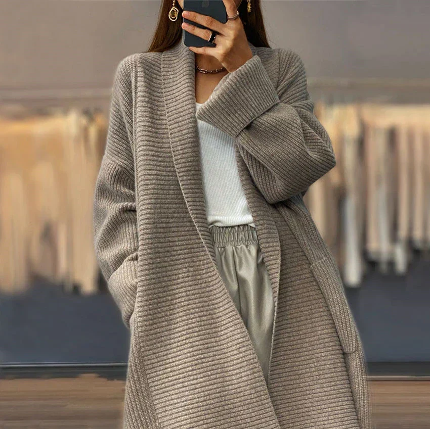 Elke | Thick plain jacket - Image 3