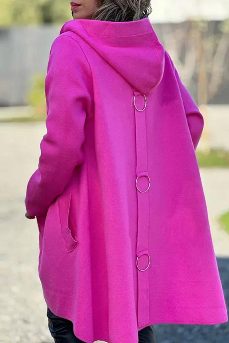Ella | Casual, daily outerwear with pocket buttons and hood - Image 15