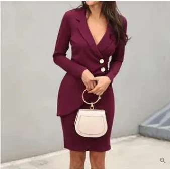 Ella® | Elegant Cocktail Dress With Buttons - Image 6