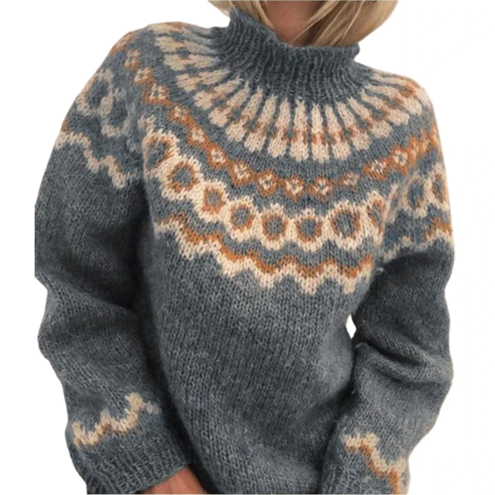 Ellie | Turtleneck knitted sweater for women - Image 4