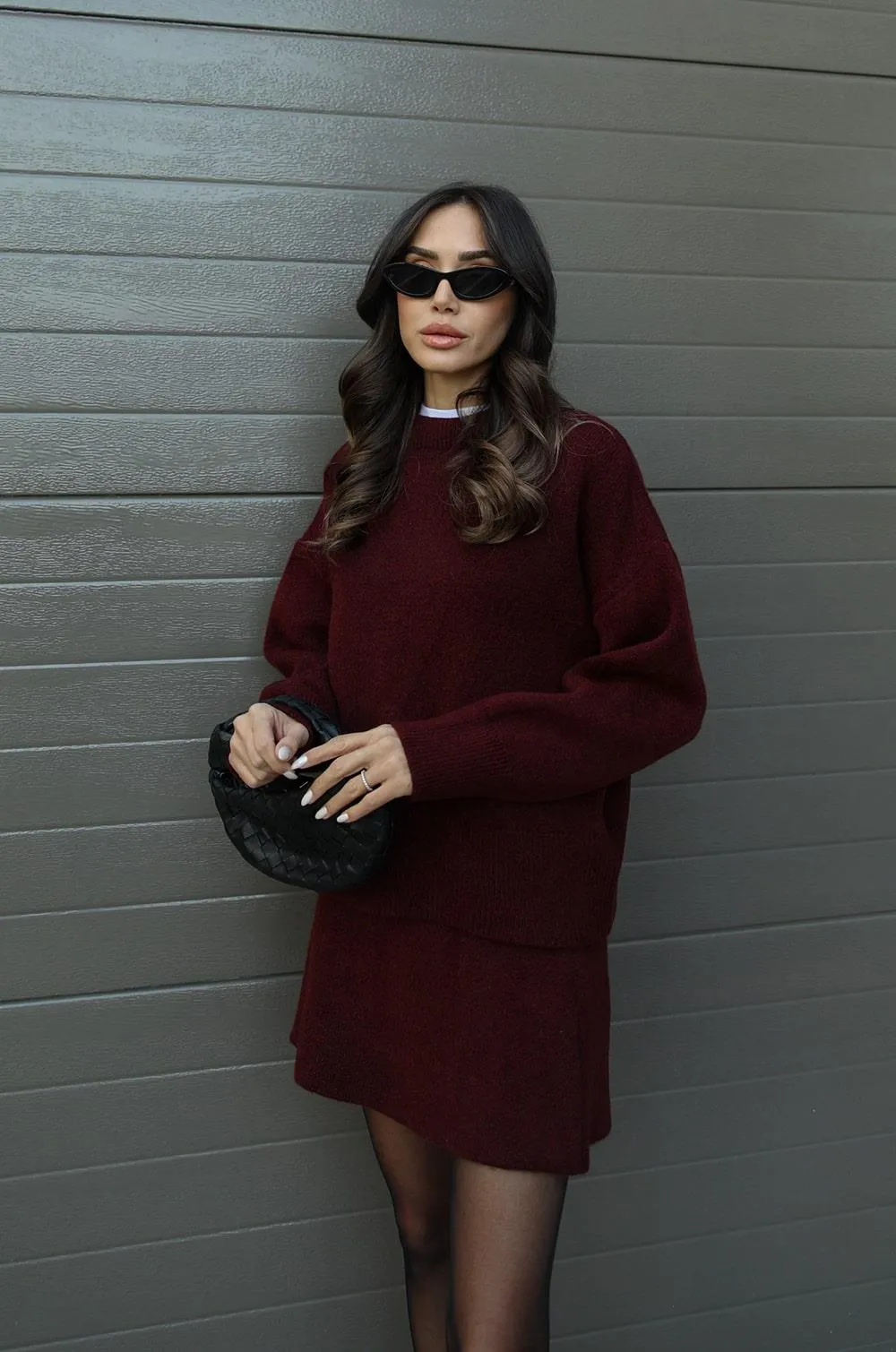 Elsa | Knitted skirt and top set