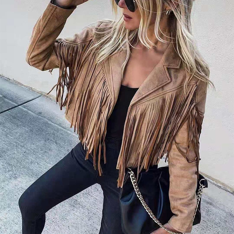 Elsbeth® | Suede jacket with fringes - Image 2