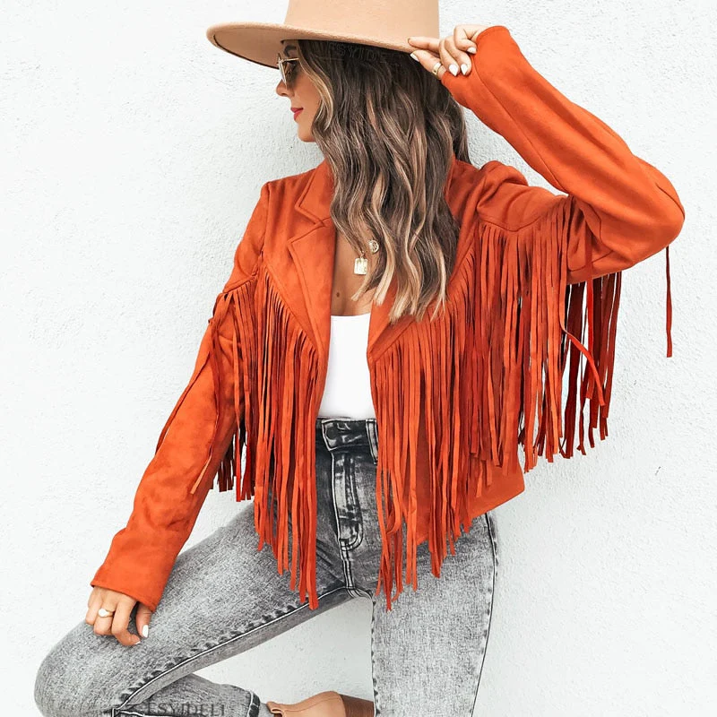 Elsbeth® | Suede jacket with fringes - Image 3