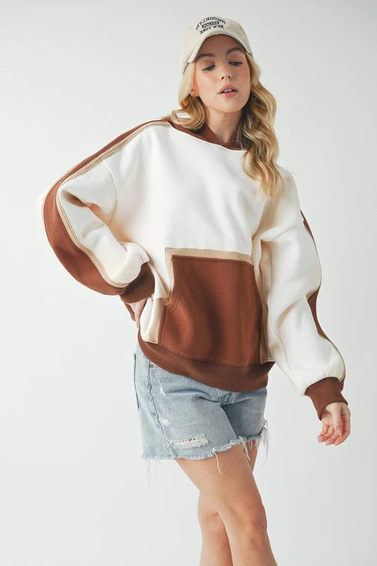 Elvira | Kate color block hoodie