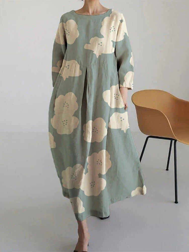 Emerenciana® | Loose Dress With A Round Neckline - Image 4