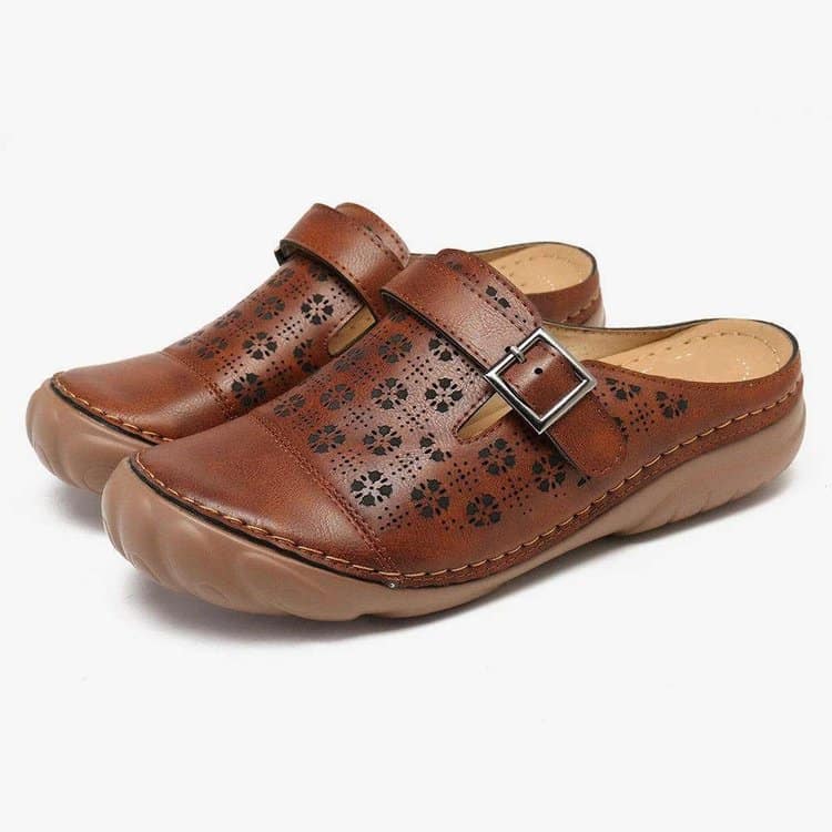 Emilia® | Comfortable women's leather clogs comfort width - Image 4