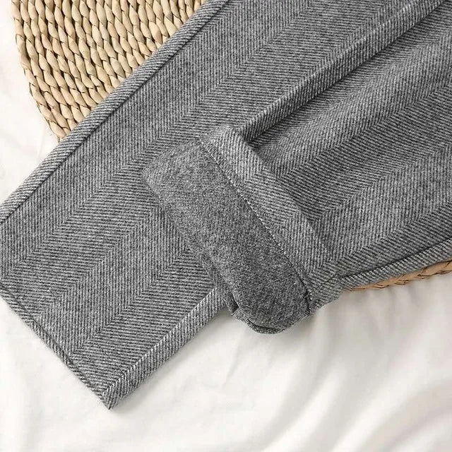 Emilia® | Formal Tweed Trousers High-Waisted Style - Image 9