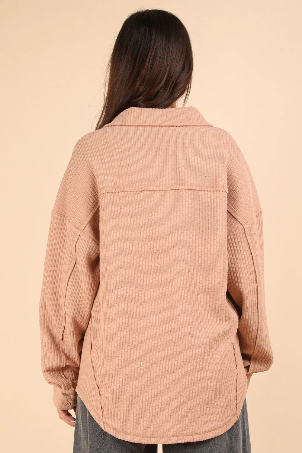 Emma | Button-down jacket in a structured knit - Image 2