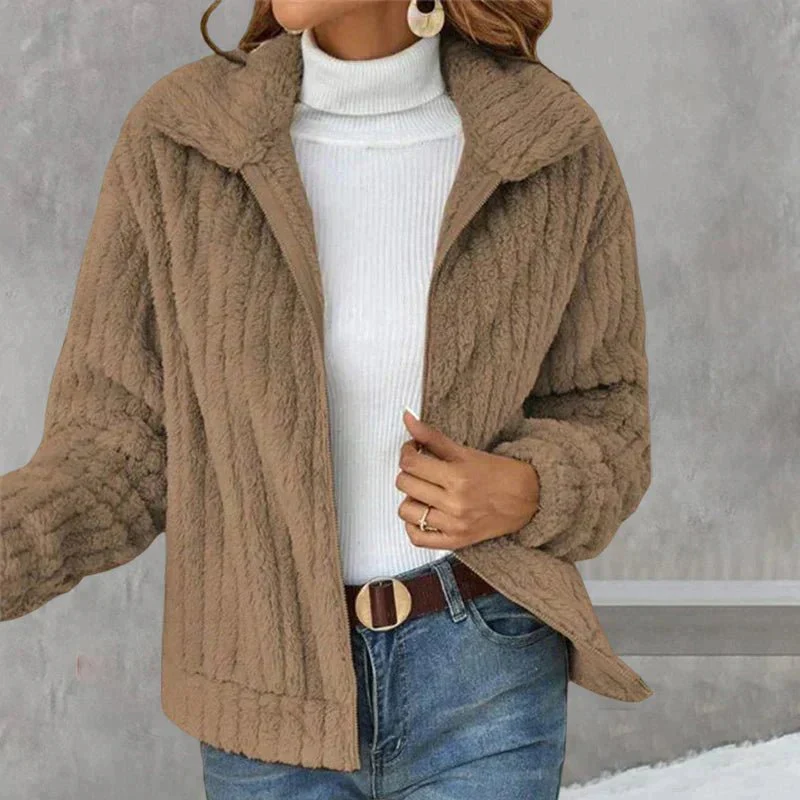 Emma | Casual plush jacket - Image 4