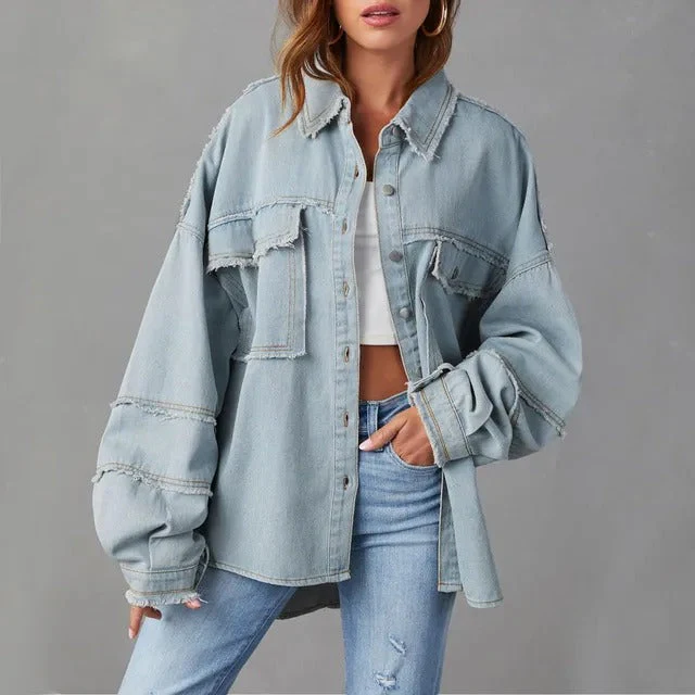 Emmy | Wide cotton denim jacket - Image 5