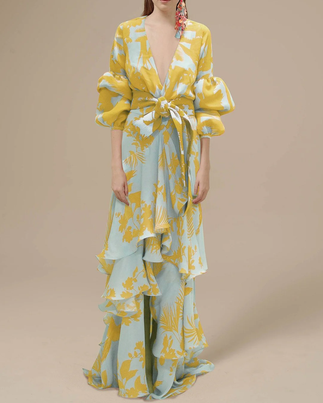 Erica® | Printed Chiffon Party Dress
