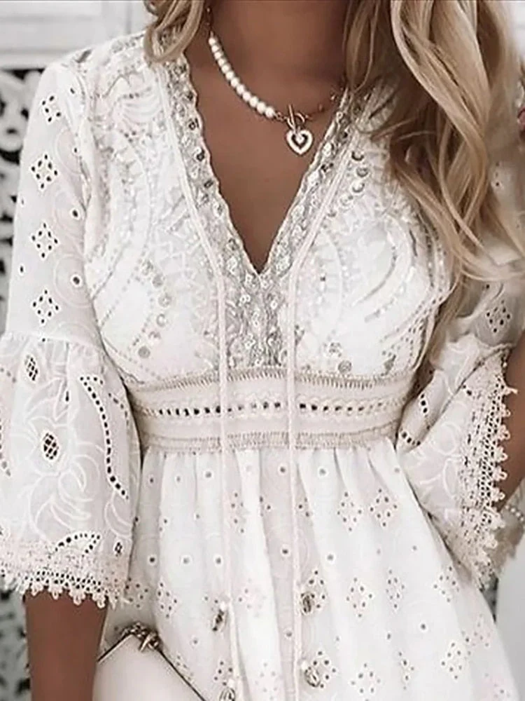 Erika® | Bohemian Style Mini Dress