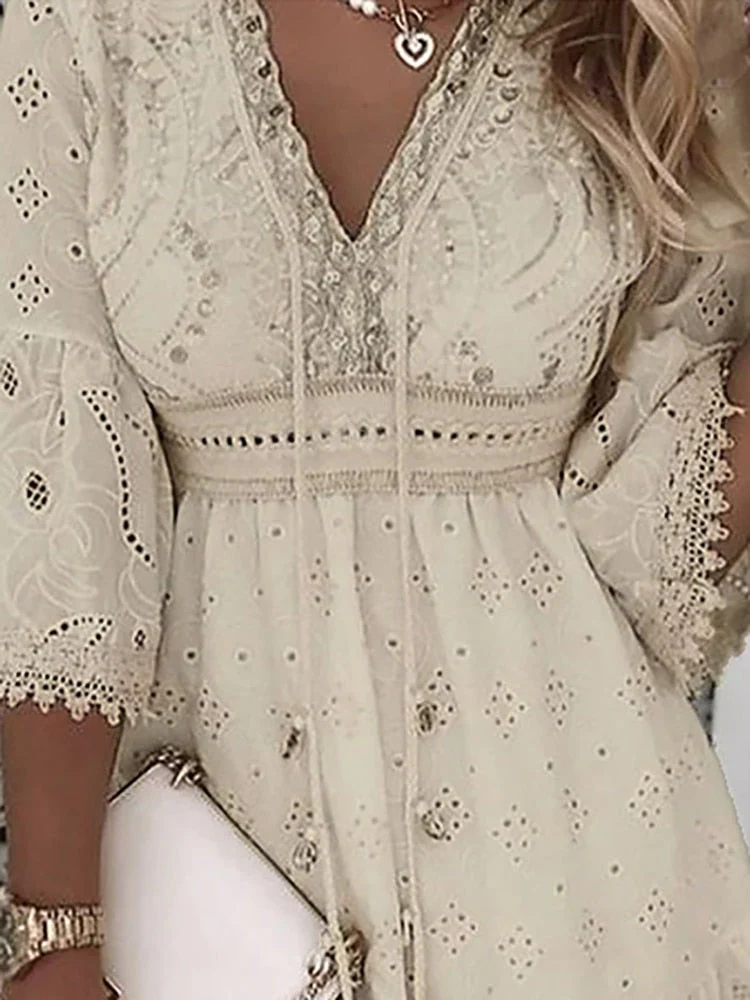 Erika® | Bohemian Style Mini Dress - Image 5
