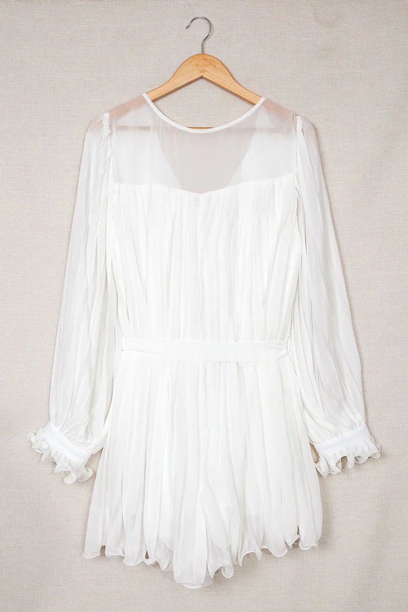 Erika® | Elegant Pleated V-Neck Dress - Image 5