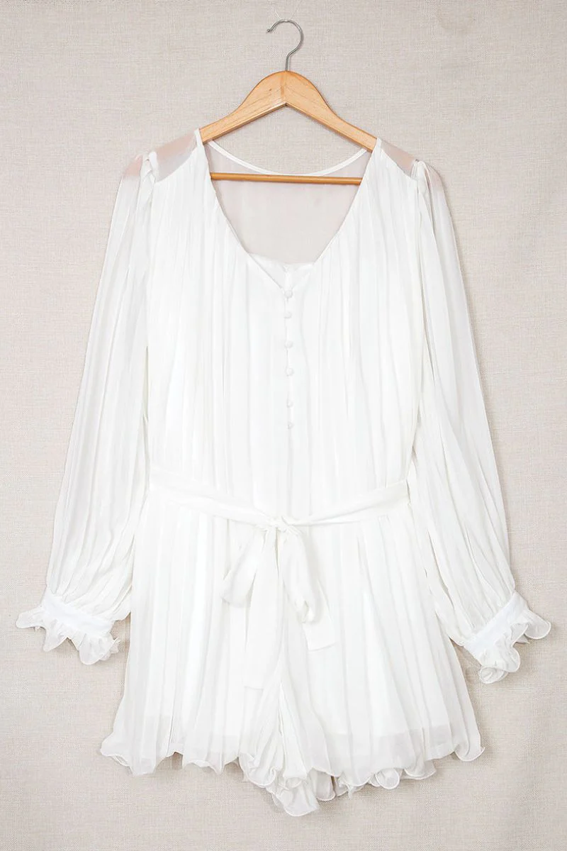 Erika® | Elegant Pleated V-Neck Dress - Image 6