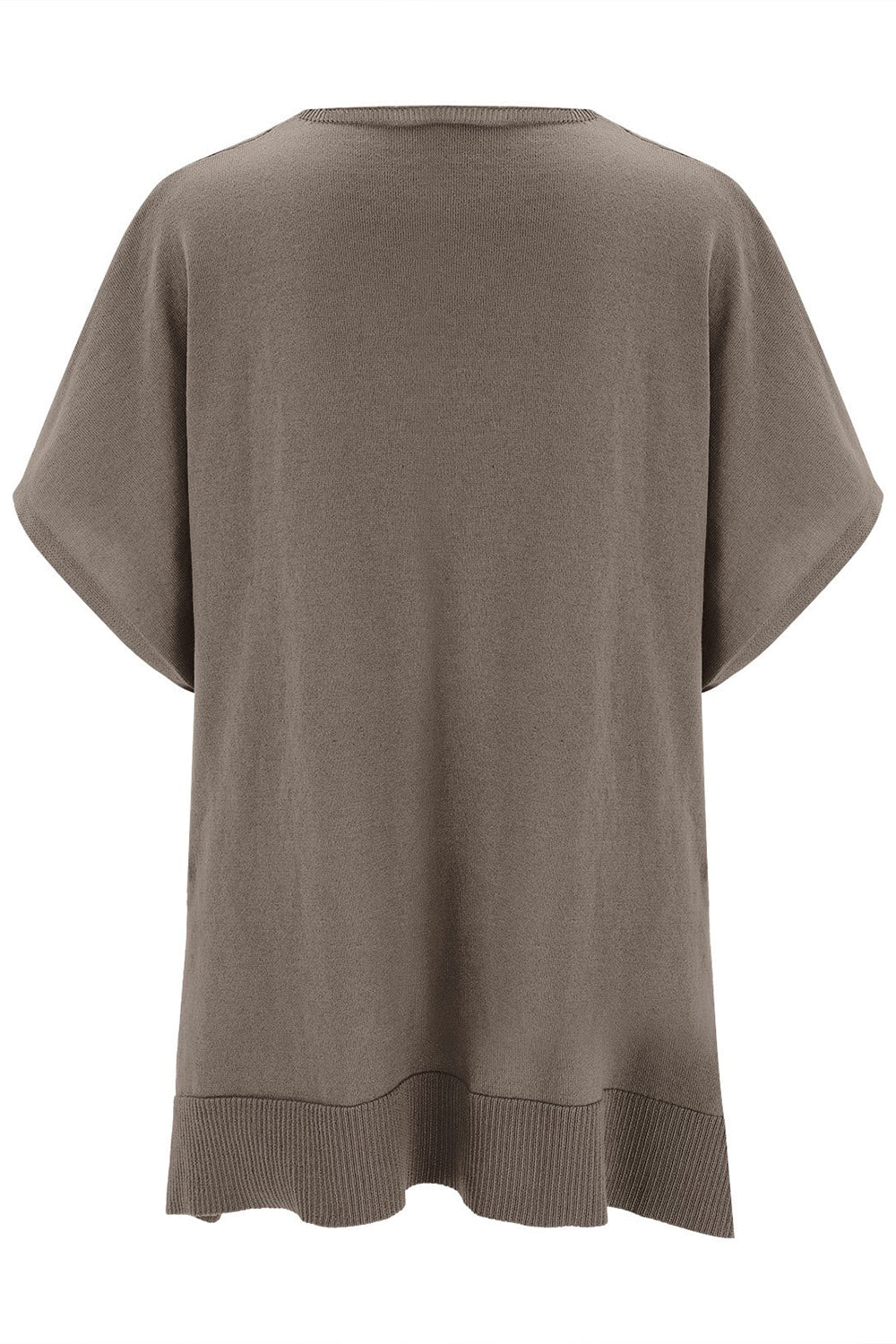 Erika | Slit knit top with V-neck and half sleeves - Image 6