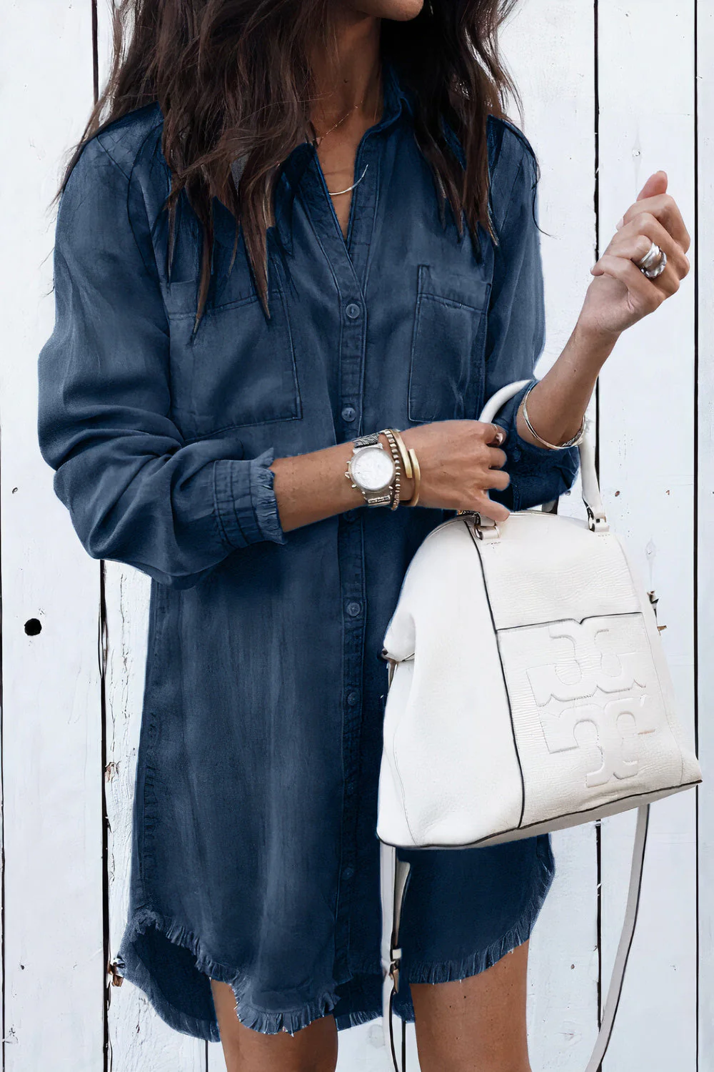 Estefanía® | Trendy Vintage Denim Dress - Image 2