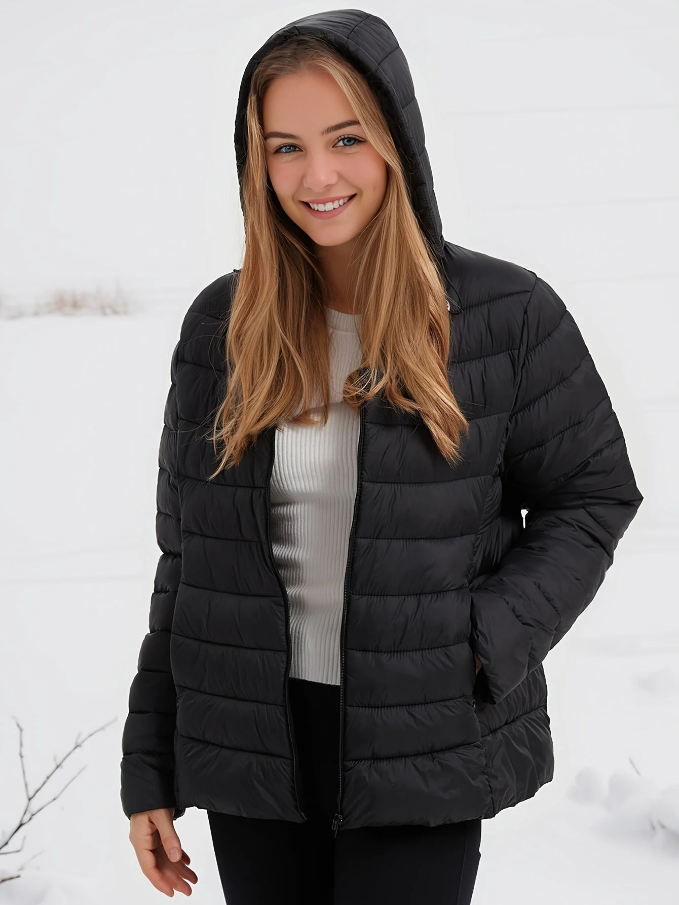 Estela | Padded jacket with hood - Image 2