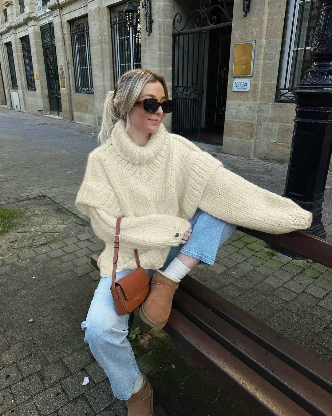 Esther | Stylish knitted winter jacket for women - Image 5