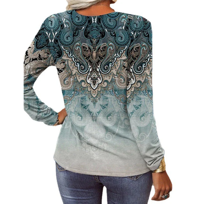 Esther® | Women'S Blouse With Floral Design And V-Neck - Image 5