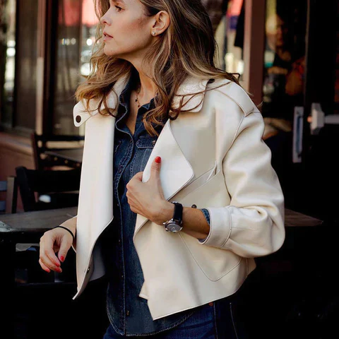 Eugenia® | and elegant leather jacket - Image 3