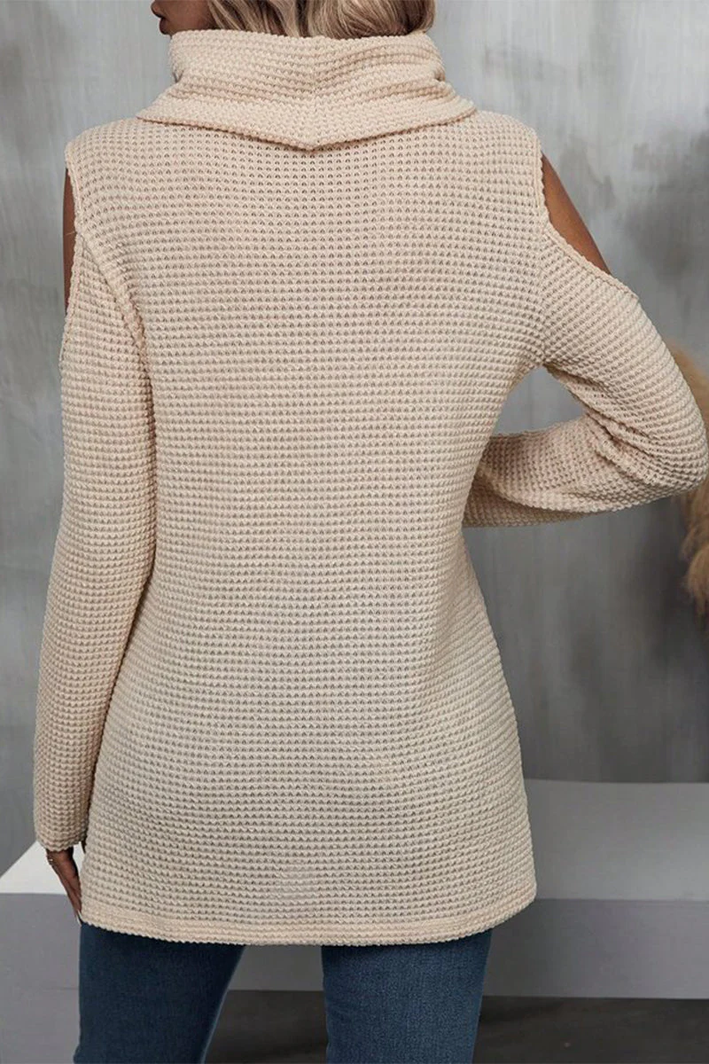 Eugenia | Elegant turtleneck tops made of plain lace - Image 3