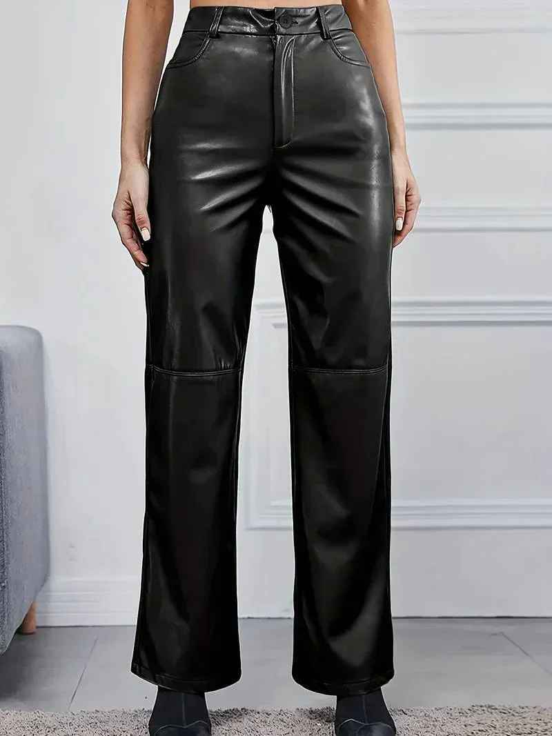 Eva® | High-Waisted Leather Pants