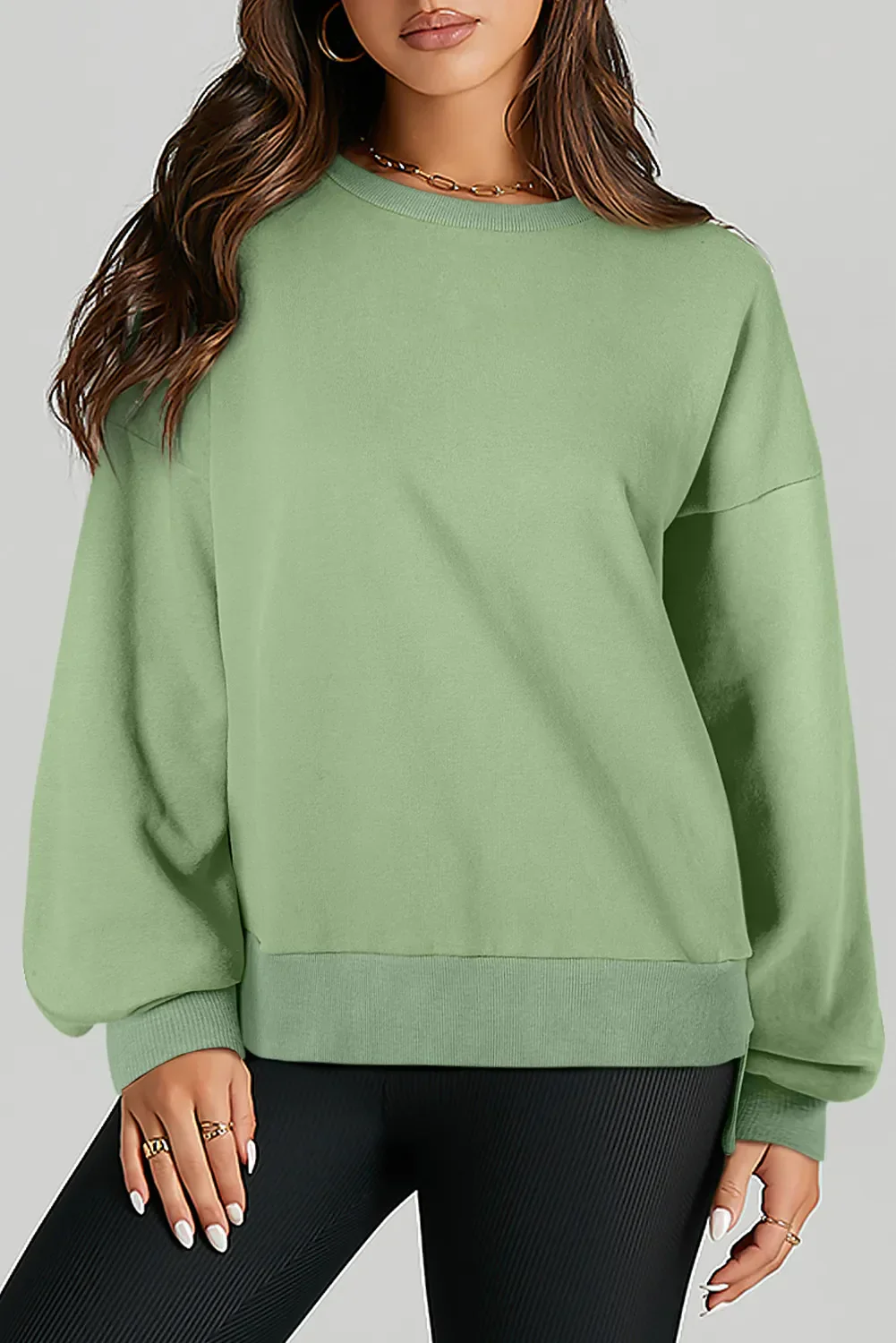 Eva | Long-sleeved crew neck sweatshirt
