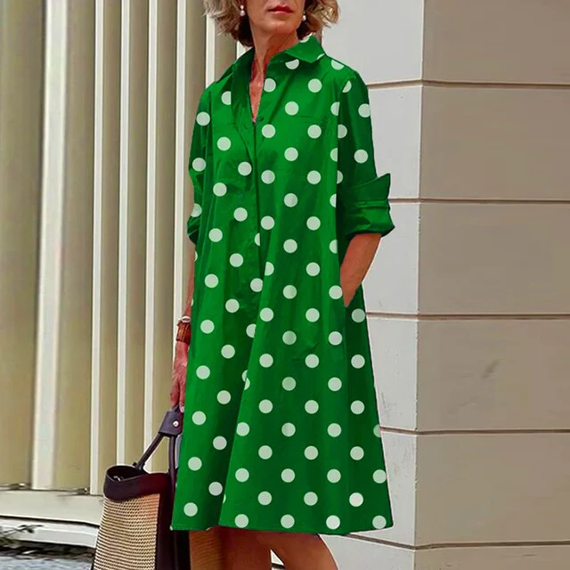 Eva® | Vintage Long Sleeve Dress - Image 11