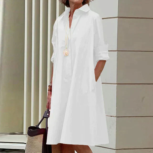 Eva® | Vintage Long Sleeve Dress - Image 8