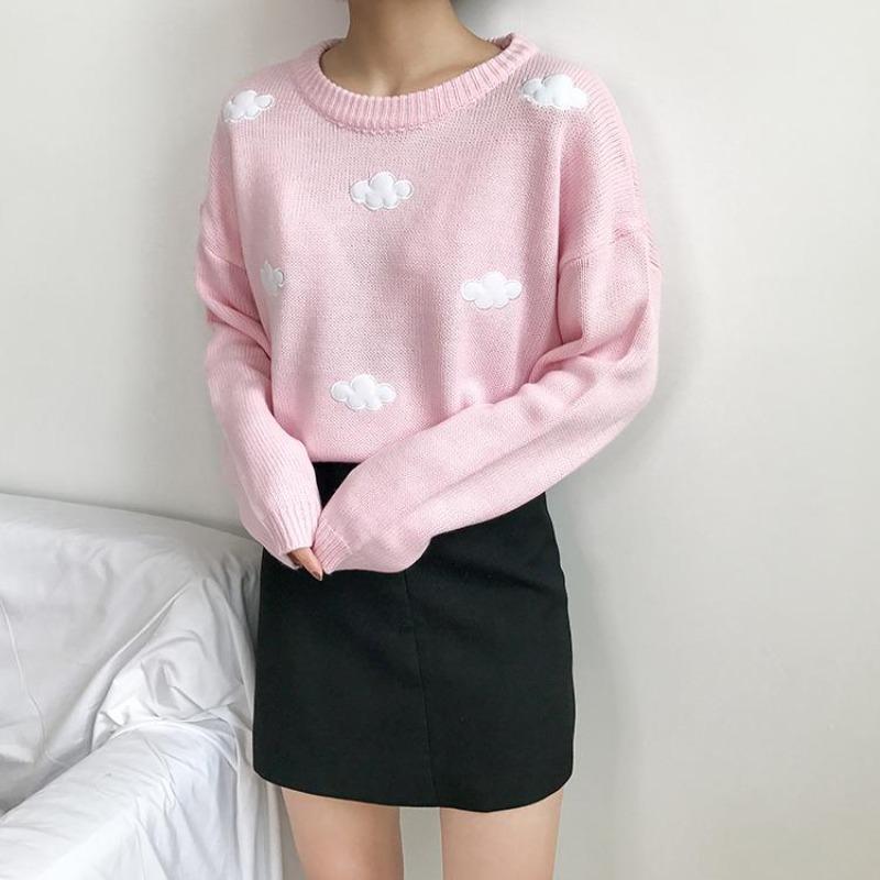 Eva | Women's long sleeve cloud sweater, casual style - Image 2