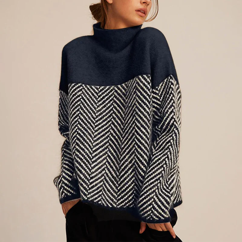 Eva | Trendy High Neck Sweater - Image 3