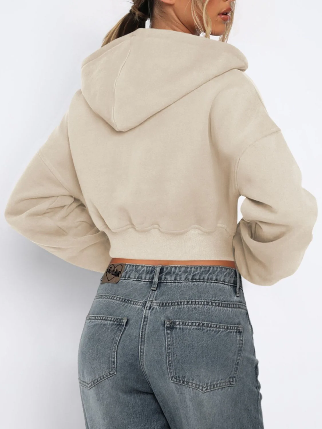 Evelyn | Cropped, long-sleeved jacket with hood and zip - Image 14