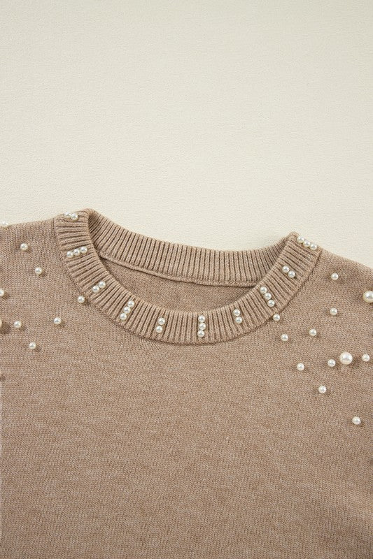 Fabiana | Beaded sweater with dropped shoulder and crew neck - Image 15
