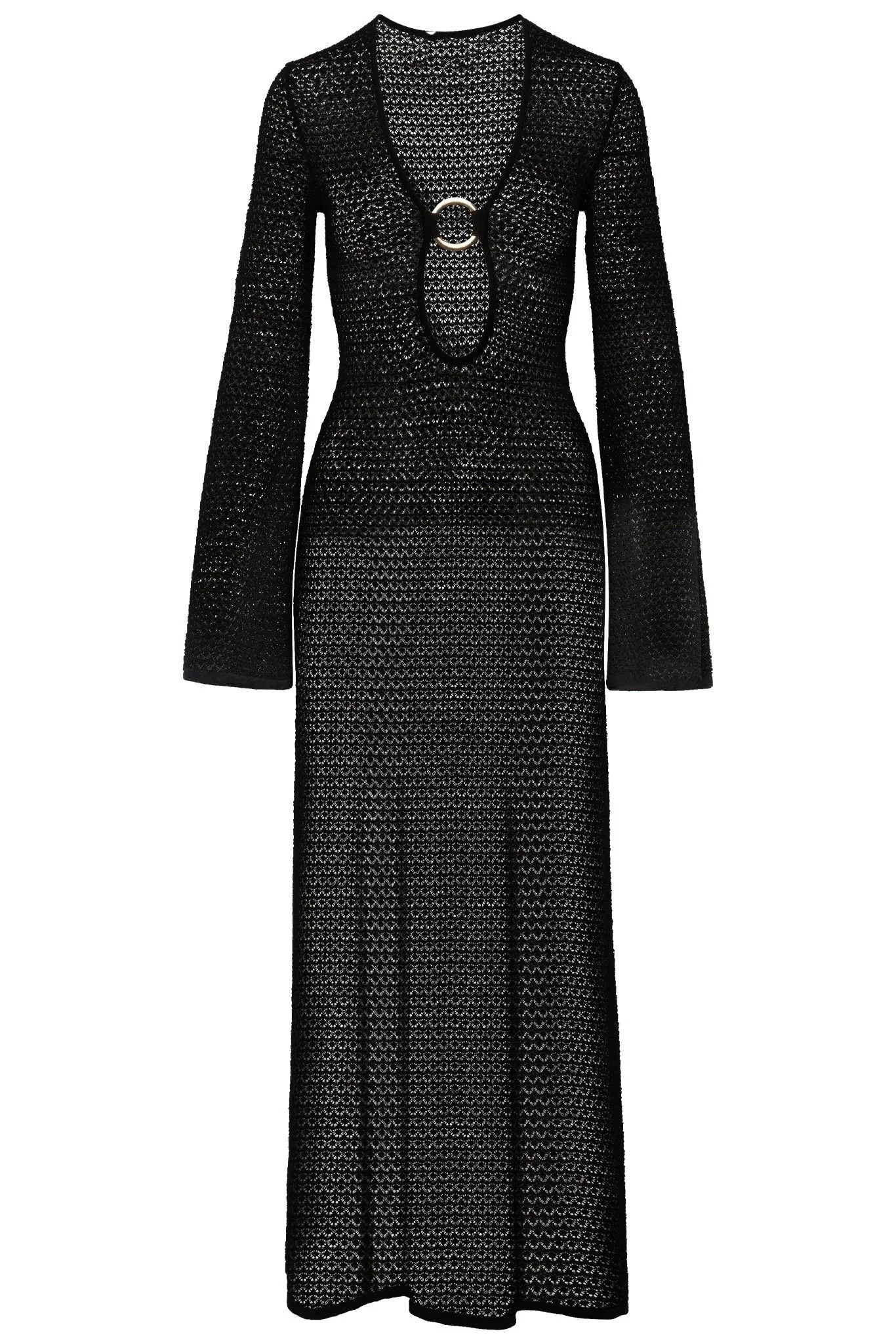 Fabiana® | Crochet-Knit V-Neck Maxi Dress - Image 12